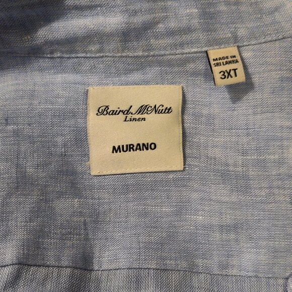 Baird McNutt for Murano 100% Linen Shirt Dress Roll Tab Sleeves SIZE 3XT - Picture 3 of 5